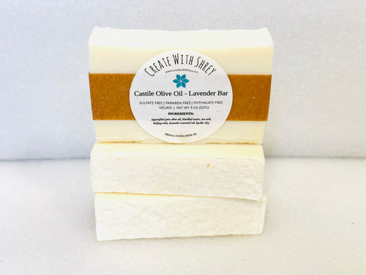 Castile Soap 100% Olive Oil - Cold Process Soap