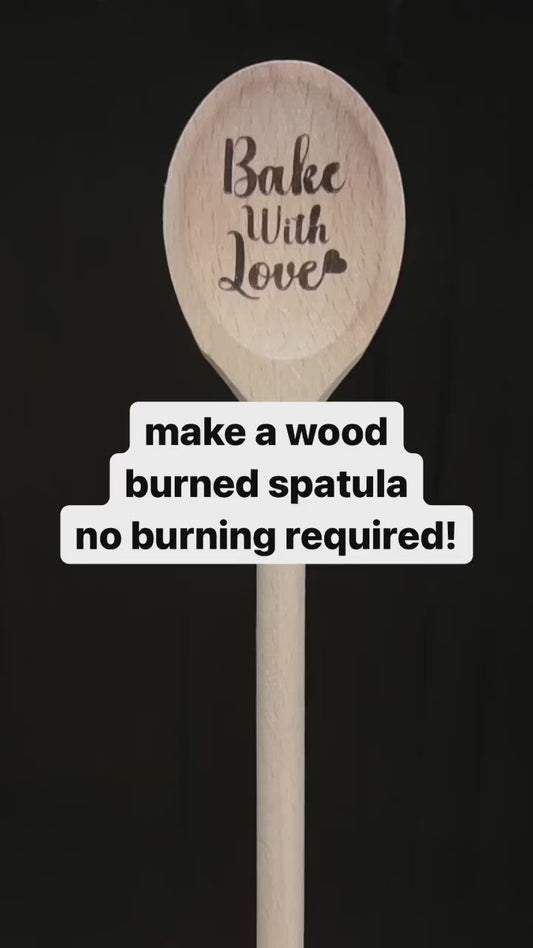 Custom Wood Burned Spatula