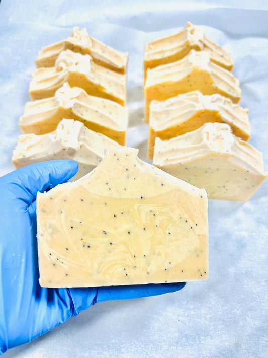 Exfoliating Turmeric Cold Process Soap
