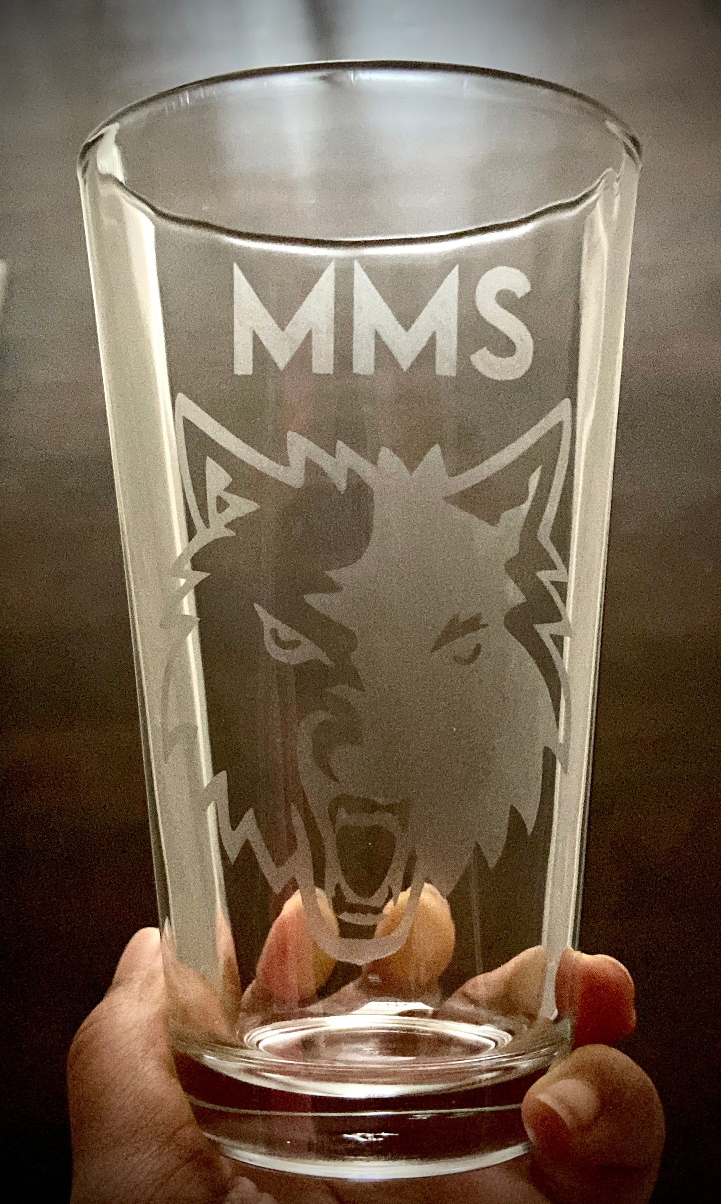 Custom Etched Wine Glass